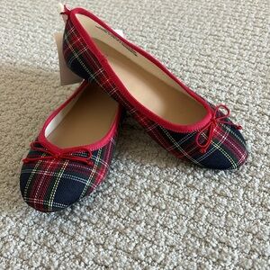 JCrew crewcuts plaid ballet shoes - 2